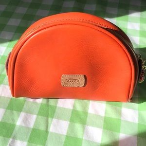 Terrida Luxury Travel Bag Italian Bright Orange Leather